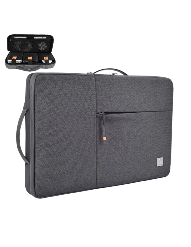 Funda para Portátil de Doble Capas de 15,6" Gris