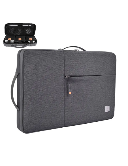 15.6" Alpha Double Layer Laptop Case Gray