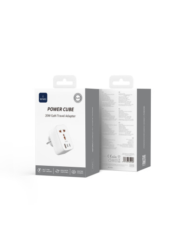 Adaptador de Viaje GaN de 20 W (1A+2C)