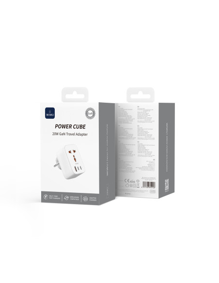 Adaptador de Viaje GaN de 20 W (1A+2C)