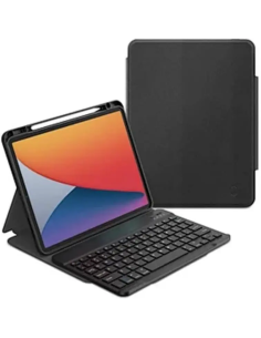 Funda protectora con teclado para iPad 11.º/10.º (11"/10.9"), color negro (árabe e inglés)
