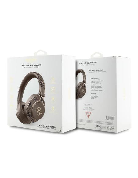 Cascos Diadema Guess 4G Polipiel Azul | WiWU Mayorista B2B Oficial