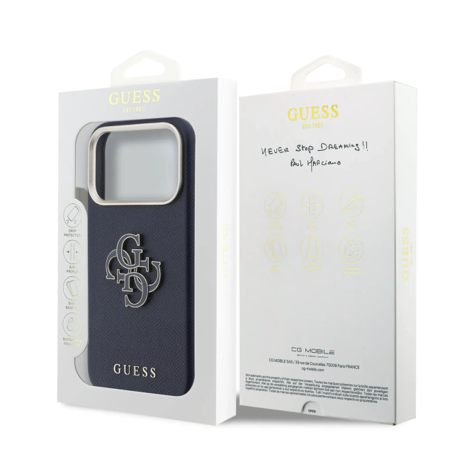 Funda Guess iPhone 17/18 Pro Texturizada 4G Azul | WiWU B2B