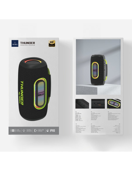 Thunder H7 40W Wireless Speaker – TWS, LED, IPX6