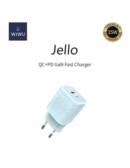 Jello – Cargador Rápido GaN 35W PD&QC (A+C)