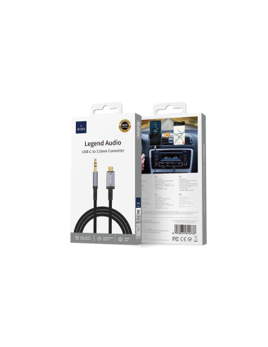 Cable de audio Jack 3,5 mm a USB-C Legend (1,5 m)