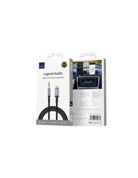 Cable de audio Jack 3,5 mm a USB-C Legend (1,5 m)