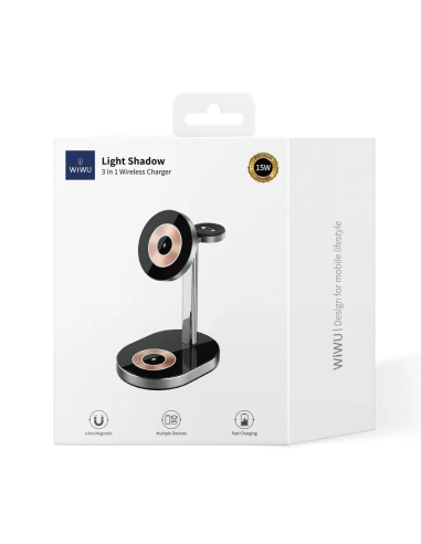 15W Cargador Wireless 3 en 1