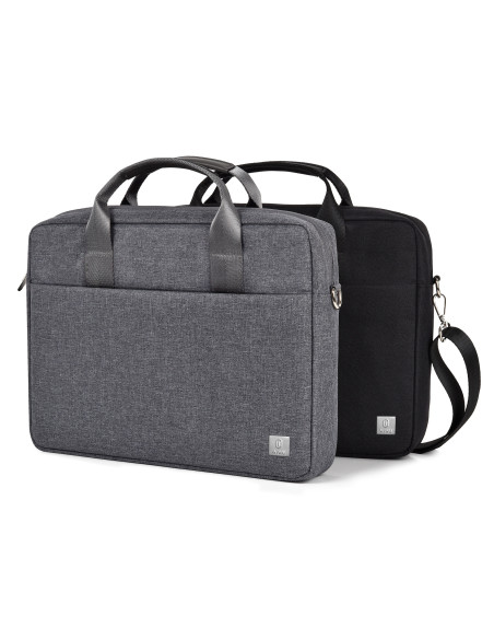 Maletín minimalista gris para portátil Pro II de 15,6"