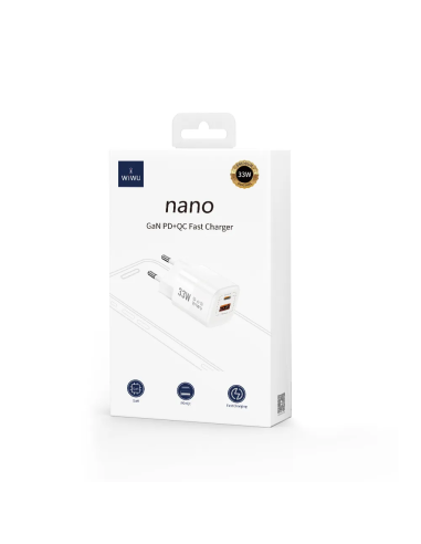 Nano – Cargador Rápido GaN 33W PD&QC (A+C)