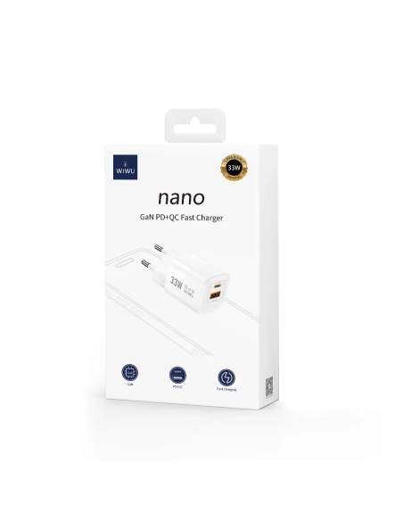 Nano – Cargador Rápido GaN 33W PD&QC (A+C)