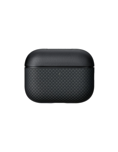 Aramid Fiber Magnetic Case for AirPods Pro3（Black/Gray）
