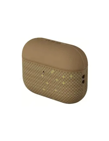 Aramid Fiber Magnetic Case for AirPods Pro3（Golden Glint）