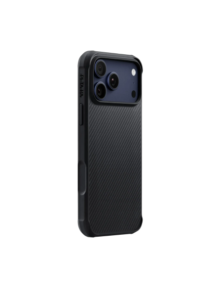 PITAKA – Funda ProGuard iPhone 17 Pro/18 Pro Negro/Gris Fibra Aramida