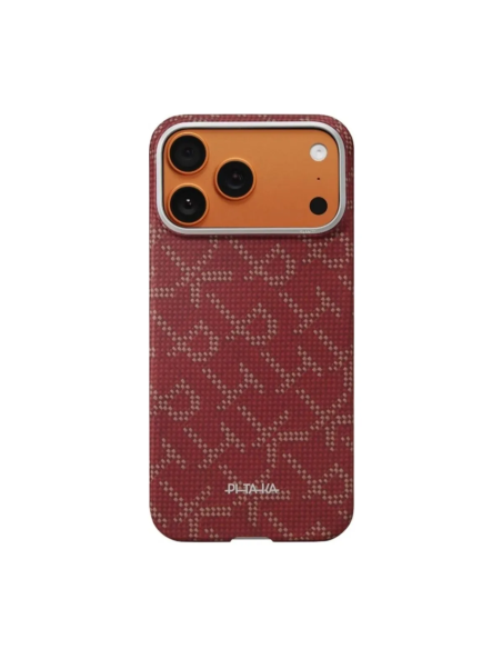 Monogram-Gold/Red Ultra-Slim Case for iPhone 17 Pro max