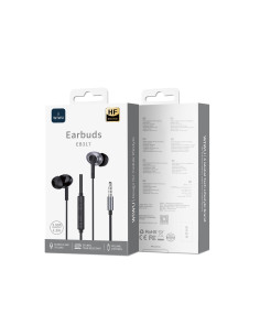 Auriculares Estéreos con Cable de 3,5 mm, Negro