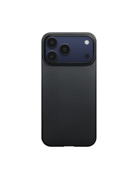 PITAKA – Funda UltraSlim iPhone 17 Pro/18 Pro Negro/Gris Fibra Aramida