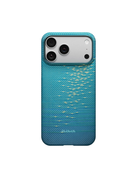 PITAKA – Funda UltraSlim iPhone 17 Pro Max/18 Pro Max Lucid Blue Fibra Aramida