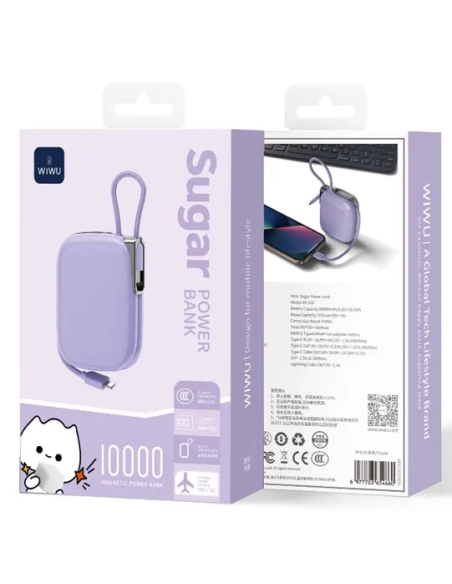 Powerbank 10000mAH 22.5W Morado