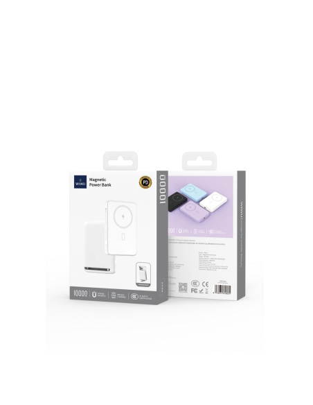 Powerbank Magsafe 10000 mAh 20W con Soporte Integrado Blanco