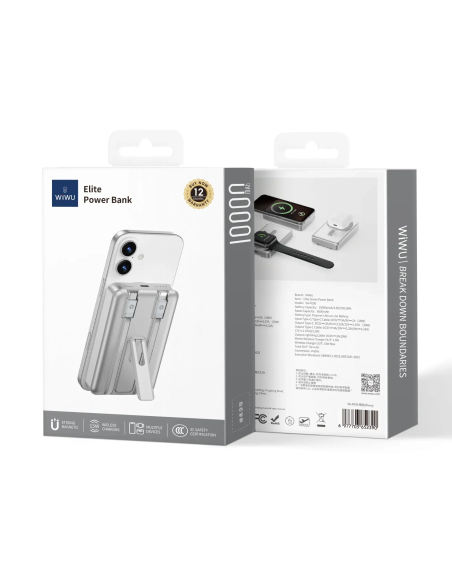 Elite 22.5W 10,000mAH Silver External Battery