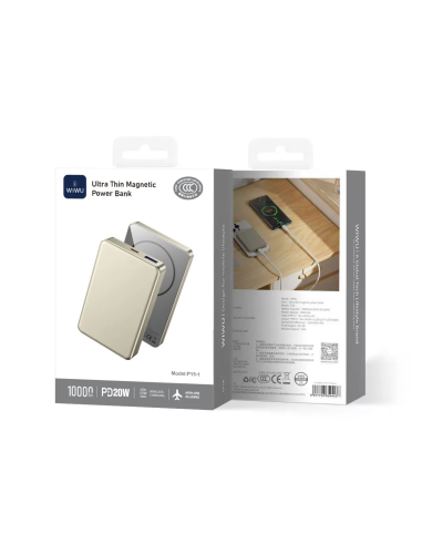 Powerbank Ultrafino 10000mAh Dorado