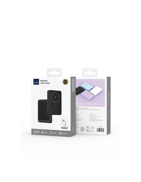 Powerbank con Magsafe de 10.000 mAh  20W Soporte Integrado Negro