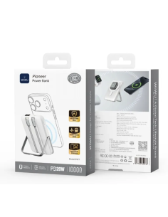 Powerbank con Soporte de 10000mAh, Blanco