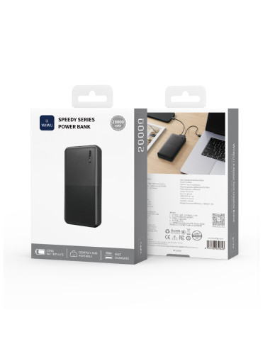 Speedy Series 20,000 mAh External Battery – 2A Black
