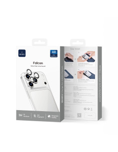 Protector Lente Titanio 3D para iPhone 17 Pro serie(Azul oscuro) (3 lentes/paquete)
