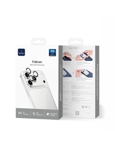 Protector Lente Titanio 3D para iPhone 17 Pro (Gris) (3 lentes/paquete)