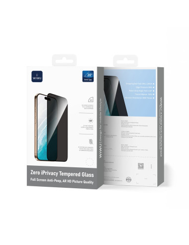 3D Zero Privacy Tempered Glass for iPhone 17/ iPhone 16 Pro