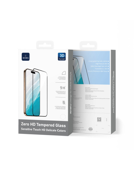 Protector de Pantalla HD Zero Curvo para iPhone 17 y 16 Pro