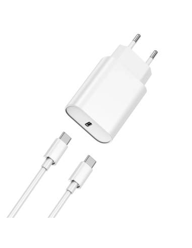 QUICK – Cargador Rápido PD 20W (C) y cable 60W (C-C)