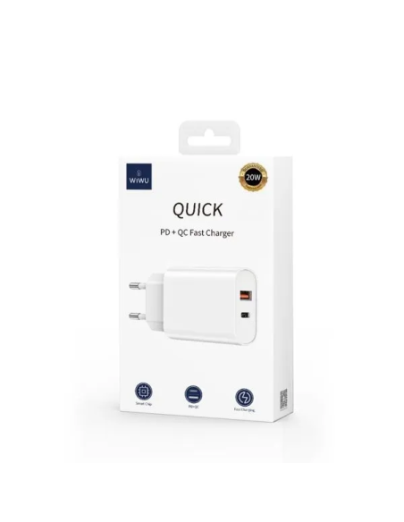 Quick – Cargador Rápido 20W PD&QC (C+A)
