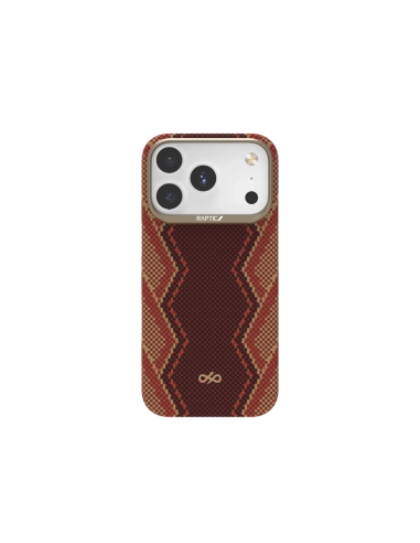 RAPTIC Fibra de Aramida Skin-Bionic Funda Magsafe para iPhone 16 Pro Max - Snake