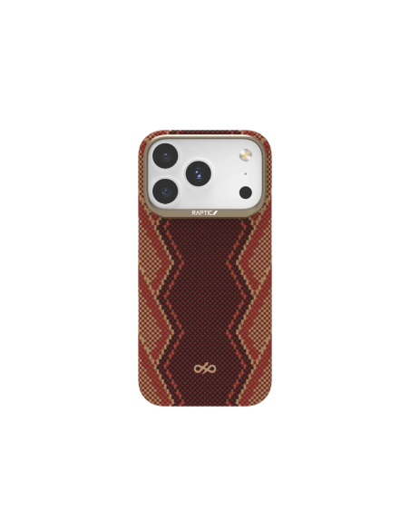 RAPTIC Fibra de Aramida Skin-Bionic Funda Magsafe para iPhone 16 Pro Max - Snake