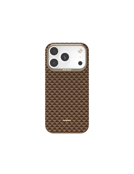 RAPTIC Fibra de Aramida Skin-Origin Funda Magsafe para iPhone 16 Pro Max - Humble