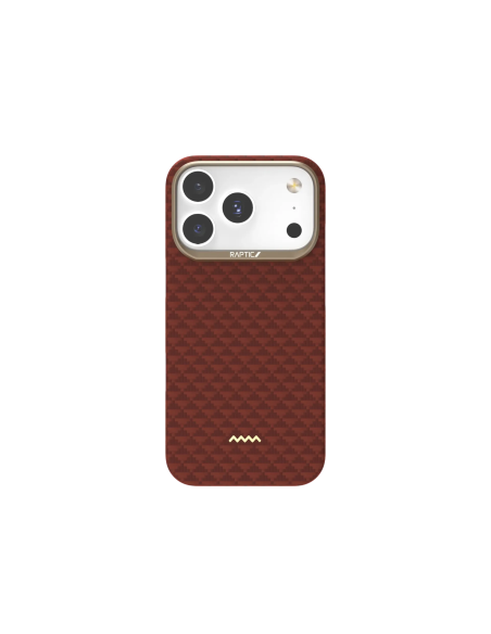 RAPTIC Fibra de Aramida Skin-Origin Funda Magsafe para iPhone 16 Pro Max - Oriental