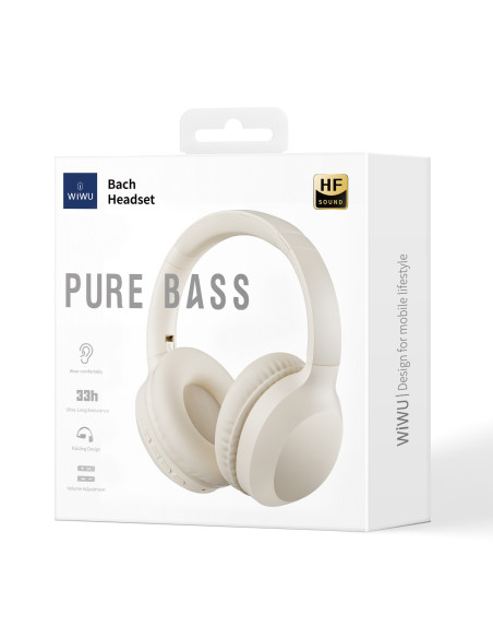 Auriculares Inalámbricos Bach TD-01, Blanco