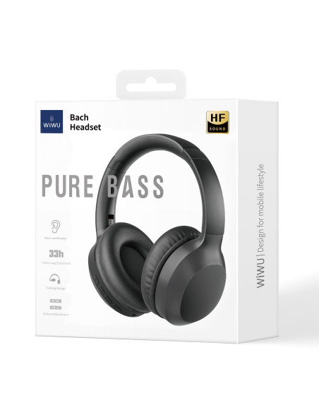 Cascos Inalámbricos Bach TD-01, Negro