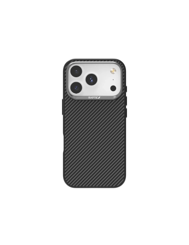 RAPTIC Funda Magsafe Doble Fibra Aramida iPhone 17 Pro - 600D - Negro
