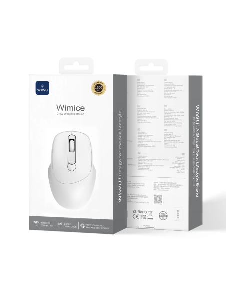 Ratón Inalámbrico 2.4G Blanco