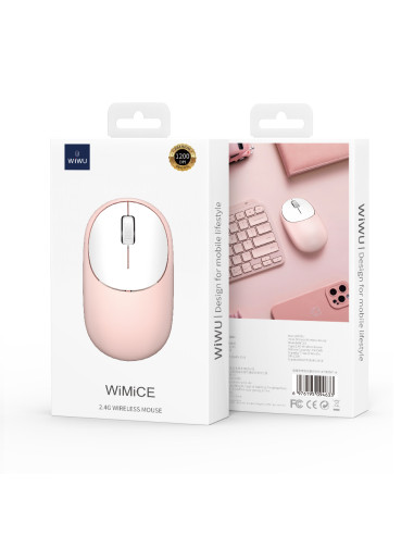 Ratón Inalámbrico 2.4G Rosa
