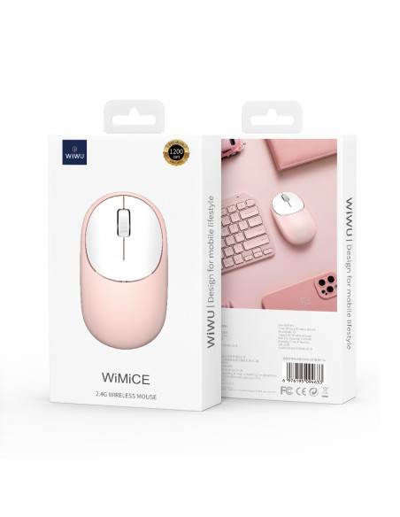 Pink WiMiCe 2.4G Wireless Mouse