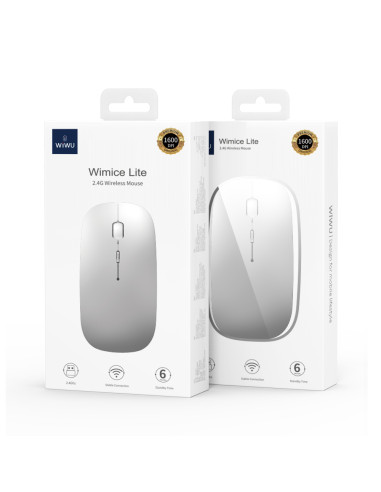 WiMiCe Lite WM101-C 2.4G Wireless Mouse Silver