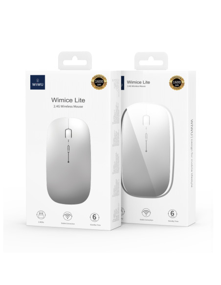 WiMiCe Lite WM101-C 2.4G Wireless Mouse Silver