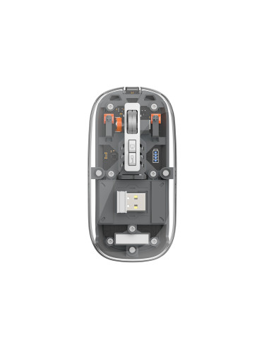 Ratón Magnético Crystal Dual Bluetooth, Gris