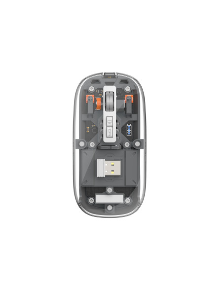 Ratón Magnético Crystal Dual Bluetooth, Gris