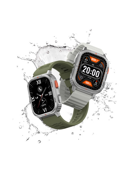 Reloj Inteligente SW05 Titanio+Verde Caqui